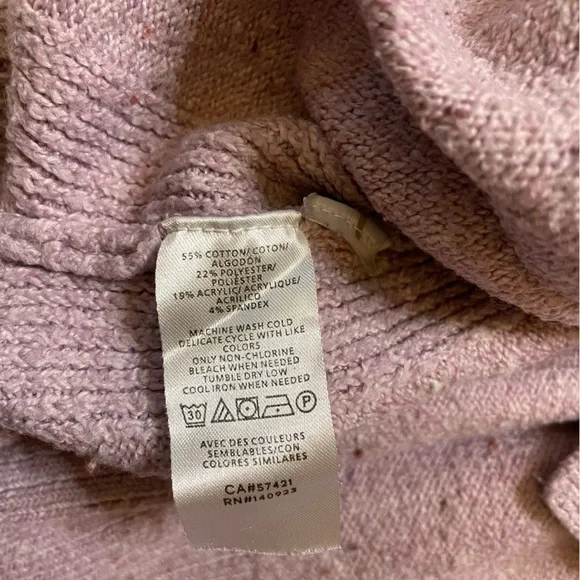 Loft size small lilac purple collard sweater - Picture 7 of 7